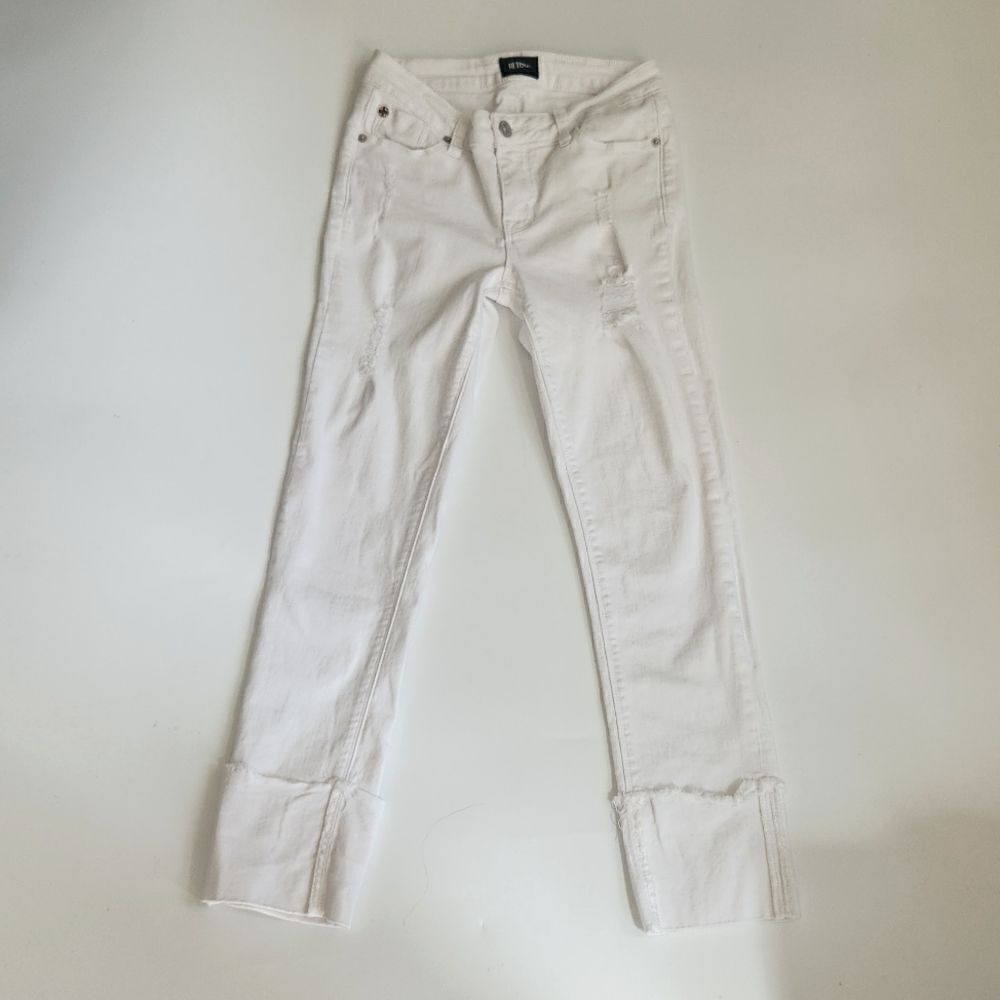 Hudson "KIDS" stretch twill skinny crop Jeans Jesse roll cuff skinny crop. 